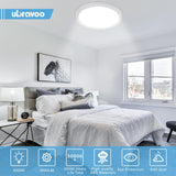 1 x RAW Customer Returns UBRAVOO LED ceiling light flat round, ceiling lamp LED 18W 4000K 1600LM waterproof round bathroom lamp bathroom lamp ceiling kitchen lamp ceiling lights for living room kitchen children s room hallway balcony - RRP €17.12