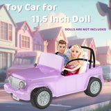 2 x Brand New Color Change Convertible Jeep, Doll Jeep for 11 Inch Fashion Dolls, Purple to Pink Under Sunshine, Doll Cars with 2 Seats and Rolling Wheels, Toys for Kids Ages 3-9 - RRP €64.88