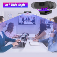 1 x RAW Customer Returns VIZOLINK W8GS Webcam 4K, HD 1080P Webcam for PC with Microphone, Autofocus, Light Correction, 85 Field of View, Privacy Cover, Plug Play, for Mac, Laptop, Zoom, Skype, Teams, Video Call and Conference - RRP €49.99