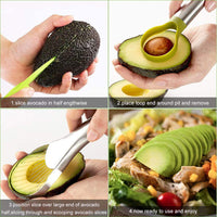 17 x Brand New Avocado Corer Peeler, Well Made Stainless Steel Avocado Cutter and Corer Tool - RRP €154.02