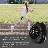 1 x RAW Customer Returns Flintronic pedometer watch, fitness watch, digital watch children, pedometer pedometer, without Bluetooth app and mobile phone activity tracker, fitness bracelet tracker, for running walking - RRP €15.12