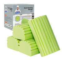 1 x RAW Customer Returns MR.SIGA Reusable Dusting Sponges, Wet Sponge Duster for Household Cleaning, Absorbent Dust Cleaning Sponge, 4 Pieces, Green - RRP €13.99