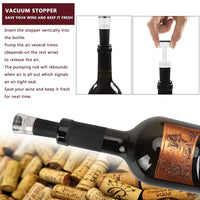 1 x RAW Customer Returns YOBANSA Antique Wooden Box Wine Accessories Gift Set, Rabbit Wine Opener, Wine Corkscrew Wine Stopper and Wine Pourer Set 0b  - RRP €37.16