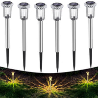 1 x RAW Customer Returns Auting LED solar lights for garden, 6 pieces warm white colors waterproof solar lamp for outdoors, patio, lawn, garden, yard, paths - RRP €20.64