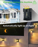 1 x RAW Customer Returns nipify Solar Wall Light Outdoor, 6 Pack Solar Lights for Outdoor Wall Light Outdoor Garden IP65 Waterproof Solar LED Outdoor Lights Wall Outdoor Lamp Wireless for Porch Garage Fence Lawn Warm White - RRP €39.99