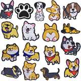 2 x Brand New Pack of 17 cute patch stickers, iron-on patches for children, patches for ironing on patch stickers, cute DIY clothing patches stickers, animals patches, iron-on patches, for T-shirts, jeans, clothing, bags - RRP €27.98