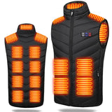 1 x RAW Customer Returns Heated Vest, USB Electric Heating Vest for Men Women with 15 Heated Zones Heated Vest with 3 Levels Temperature 3 Control Buttons Winter Warming Gilet for Outdoor Motorcycle Camping Hunting Skiing - RRP €50.41