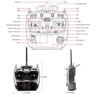 1 x RAW Customer Returns Radiolink AT9S Pro RC remote control with receiver, 10 12 channels with receiver-R9DS 2.4 GHz remote control transmitter for RC drone aircraft glider car boat - RRP €161.34