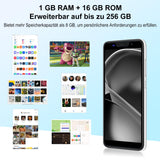 1 x RAW Customer Returns XGODY Smartphone Without Contract Cell Phone, 5.5 Inch Cheap Smartphone 1GB 16GB 128GB Expandable Quad Core Android 9 Cell Phone, Dual SIM Dual Standby, 5MP 5MP Camera, Face ID GPS 3G Cell Phone Silver  - RRP €50.4