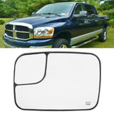 1 x RAW Customer Returns Heated Side Mirror Glass, Driver Side Left Passenger Side Right Heated Mirror Glass Replacement Rear View Mirror Glass for DODGE RAM 1500 2500 3500 PICKUP 2005-2009 Left  - RRP €38.03