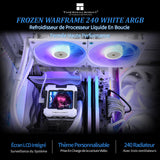 1 x RAW Customer Returns Thermalright Frozen Warframe 240 White ARGB CPU Water Cooling, 240 AIO Cooling, IPS 320 240 Resolution LCD Screen, Liquid CPU Cooler for AMD Intel Liquid CPU Cooler LGA1700 AM4 AM5, AIO Water Cooling - RRP €78.29