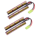 1 x RAW Customer Returns melasta 2pack 9.6V NiMH Airsoft Battery 1600mAh Butterfly Softair Battery with Mini Tamiya Connector for M4, M249, G36, M110, SR25, M240B, M14, RPK, PKM, L85, AUG, G3 - RRP €34.99