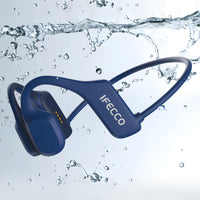 1 x RAW Customer Returns IFECCO Bone Conduction Headphones Bluetooth 5.2 - IP68 Waterproof Underwater Swimming Headphones, Wireless Sports Headphones with 8GB MP3 for Swimming Running and Cycling - RRP €68.56