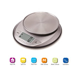 1 x RAW Customer Returns Exzact Electronic Kitchen Scale with Large Display - Liquid Volume Measuring Function Auto-Zero Tare - 5kg 11lb - RRP €18.68