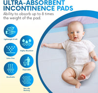 1 x RAW Customer Returns Healqu Disposable Incontinence Pad for Beds - Incontinence Bed Pad for Adults, Seniors or Children - Large Super Absorbent 60 x 90cm, 50 Pack  - RRP €32.86