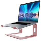 1 x RAW Customer Returns Soundance Laptop Stand, Aluminum Computer Riser, Ergonomic Laptop Stand for Desk, Metal Holder, Compatible with 10 to 15.6 inch Notebook Computers, Pink - RRP €28.99