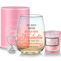 1 x RAW Customer Returns Gifts for Girlfriend Women Wine Glasses Birthday Gift for Women Personalized Gifts for Best Friend Thank You Gifts Friendship Gifts Christmas 480ml - RRP €19.99