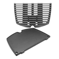 1 x RAW Customer Returns 7644 Cast iron grill grate for Weber Q100, Q1000, Q1200, Q1400 Series, 32 x 21.6 cm grill pan replacement parts for Weber Baby Q 7644 6558 7582 grill set with grill grate replacement parts 6558 7644 grill plate  - RRP €47.88