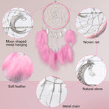 2 x RAW Customer Returns Nice Dream Dream Catcher with LED Light, Handmade Dreamcatcher with Feathers, Maiden Room Bedroom Romantic Decoration, for Wall Hanging Home Decor Ornaments Crafts Pink - RRP €19.98