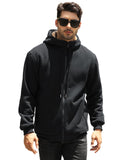 1 x RAW Customer Returns UMIPUBO Hoodies Men with Fleece Lined Inner Sweater Winter Coat with Zipper Fleece Hoodie Jacket Black, XL  - RRP €39.66