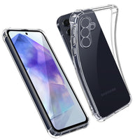 1 x RAW Customer Returns AUKASE Protective Case for Samsung Galaxy A55 5G, Compatible with Samsung A55 Case, Mobile Phone Case Made of Transparent Silicone, TPU, Soft Bumper with Reinforced Corners , Shockproof - RRP €21.6