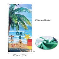 1 x Brand New SJUNJIE Microfiber Beach Towel Large Beach Towel Sandproof Beach Blanket Quick Drying Beach Towel Women for Travel Camping Gym Swimming Pool 150x70cm  - RRP €22.8