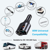 1 x RAW Customer Returns  SUPER PD30W Car Charger Cigarette Lighter Splitter USB Car Adapter 12V 24V Splitter 127W USB C Car Charger Compatible with iPhone14 13 Pro Max 12 11 XR, iPad, Tablet GPS Dash Camera - RRP €19.99