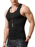 1 x RAW Customer Returns Men s Cotton Sleeveless Tank Top for Gym Workout Bodybuilding Fitness, Black, M - RRP €24.0