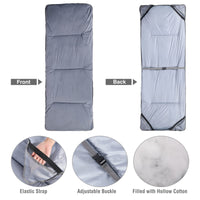 1 x RAW Customer Returns REDCAMP XL soft camping bed, camp bed pad, mattress for folding camp bed, 190 x 70 cm, comfortable, good, thick cotton pad with high-quality polyester filling, sleeping mattress pad, grey - RRP €40.15