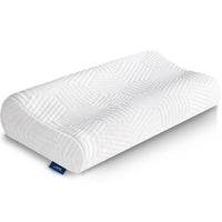 1 x RAW Customer Returns LAMB Height-adjustable memory foam pillow, ergonomic neck support pillow, side sleeper pillow for back and stomach sleepers, neck pillow, anti-snoring pillow with cover - RRP €29.5