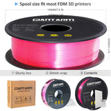 1 x RAW Customer Returns GIANTARM Silk PLA Filament 1.75mm, 3D Printer Filament PLA 1kg Spool, Silk Pink - RRP €24.99