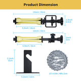 1 x RAW Customer Returns Selens Photography 1 Roll Wall Mounts Manual Background Photo Studio Wall Mount Hanging System, Includes 1 Chains, 2 Single Hooks, 2 Expansion Rods, 8 Expansion Screws - RRP €44.36