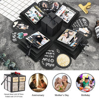 1 x RAW Customer Returns YITHINC Surprise Box with Photos, Explosive, Original DIY Ideas, Valentine s Day Gift for Women and Men - RRP €14.11