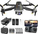 1 x RAW Customer Returns Rugged Brushless Motor Drone with Camera for Beginners, CHUBORY A68 WiFi FPV Quadcopter with HD Camera, Auto Hover, 3D Flips, Headless Mode, Trajectory Flight, 2 Batteries, Carrying Case - RRP €90.74