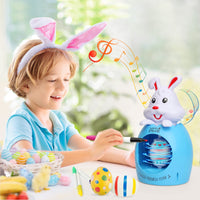 2 x RAW Customer Returns Easter Egg Painting for Kids, DIY Easter Egg Decoration Spinner Craft, Bunny Toy with Music LED Lights Easter Egg Colors, 6 Pcs Markers 3 Pcs Egg Plastic, Gifts for Girls Boys 3-12  - RRP €53.98