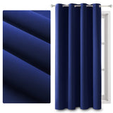 14 x Brand New JOYIT Opaque Curtain, 214 x 132cm Curtains with Eyelets, Blackout Curtains, Cold Protection Curtains for Living Room Bedroom Royal Blue, 1 Piece  - RRP €138.74