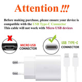 1 x RAW Customer Returns 2-Pack 25W USB C Fast Charger Super Fast Power Supply USB C Charger with 1.5m Type C Charging Cable for Samsung Galaxy S24 S23 S22 S21 S20 Ultra S20 S21FE S10 A54 A53 A52 A51 A72 Note20 10 Tab S9 S8 - RRP €20.15