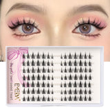 1 x RAW Customer Returns EMEDA Cluster Eyelashes 98 Pieces 7-13 mm Manga Individual Eyelashes 7 Pairs DIY Eyelash Extensions Cat Eye Lashes C Curl Natural Anime False Eyelashes Manga Lashes  - RRP €10.78