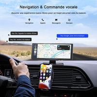 1 x RAW Customer Returns 9 Apple Carplay Wireless Car Radio, 4K Dashcam, 1080P Rear View Camera, Voice Control, Touchscreen, Android Auto, GPS Navigation, Bluetooth Radio, Mirror Link AUX FM with 64GB SD Card - RRP €21.6