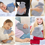 37 x Brand New Ideal Swan Plush Hot Water Bag, 2L Hot Water Bottle Large Hot Water Bottle with Soft Cover Hot Water Bottles Hot Water Bottle for Friends and Family, Misty Blue - RRP €843.6