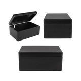 1 x RAW Customer Returns Creative Deco Large Black Wooden Box with Lid 30 x 20 x 14 cm -1cm Easter Decoration Box Wooden Box Memory Box Baby Storage Box Toy Box For Wedding, Birthday - RRP €25.67