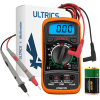 1 x RAW Customer Returns ULTRICS Professional Digital Multimeter, Voltmeter Ammeter Ohmmeter Voltage Continuity Tester, Current Meter, Mini Portable Multimeter with LCD Display for Measuring OHM AC DC Resistance - RRP €12.76