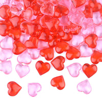 1 x RAW Customer Returns FEPITO 100pcs Acrylic Hearts Red Pink Heart Vase Filler for Valentine s Day Table Home Decor Wedding Decoration - RRP €20.4