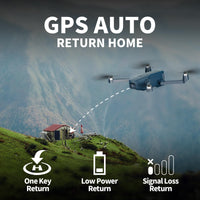 1 x RAW Customer Returns F405 GPS Drone with Camera 4K, Foldable FPV RC Quadcopter with Brushless Motor, Smart Return, 5GHz Transmission Drone for Beginners with Optical Flow Positioning, 2 Batteries - RRP €119.99