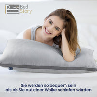 1 x RAW Customer Returns BedStory pillow 40x80, adjustable fiber filling hotel pillow made of 950g x 2 microfibers, breathable and washable bed pillows for all sleeping positions, sofa cushion sleeping pillow - RRP €49.99