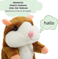 1 x RAW Customer Returns Hamster Toy, Talking and Repeating Funny Children s Stuffed Toy, Plush Electric Hamster Interactive Stuffed Toy Birthday Gifts for Boys, Girls Baby - RRP €18.98