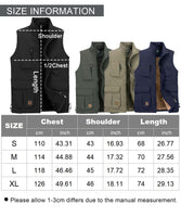 1 x RAW Customer Returns KTWOLEN Men s Outdoor Vest Fleece Lined Sleeveless Jacket with Multiple Pockets Fishing Vest Multifunctional Vest Photography Hunting Transitional Vests Warm Winter Vest, Black, M - RRP €39.99