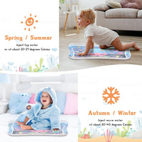 2 x Brand New Baby Water Mat, Baby Toys, Baby Inflatable Play Mats, Can Be Used as a Push-Up Mat Toy, Baby for 3 6 9 Months Jellyfish  - RRP €19.64