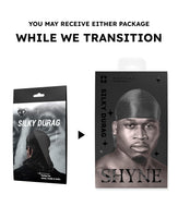 2 x RAW Customer Returns SHYNE Silky Durag Black Perfect for waves, braids and curls Premium Silk Du Rags for Men and Women Long tail Ultra-soft and wrinkle-free satin Black Owned Business - RRP €17.68