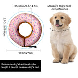 1 x Brand New HACRAHO Pet Cone Collar After Surgery, 1 Pack Donut Protection Pet Inflatable Collar, Soft Pet Recovery Collar with Adjustable Buckle for Dogs - RRP €20.58